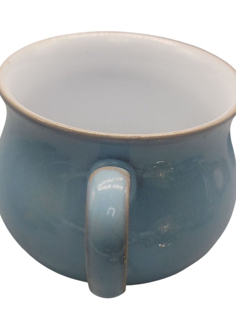 Denby Colonial Blue Teacup & Saucer Stoneware 1990s Discontinued Vintage England - Picture 3 of 15